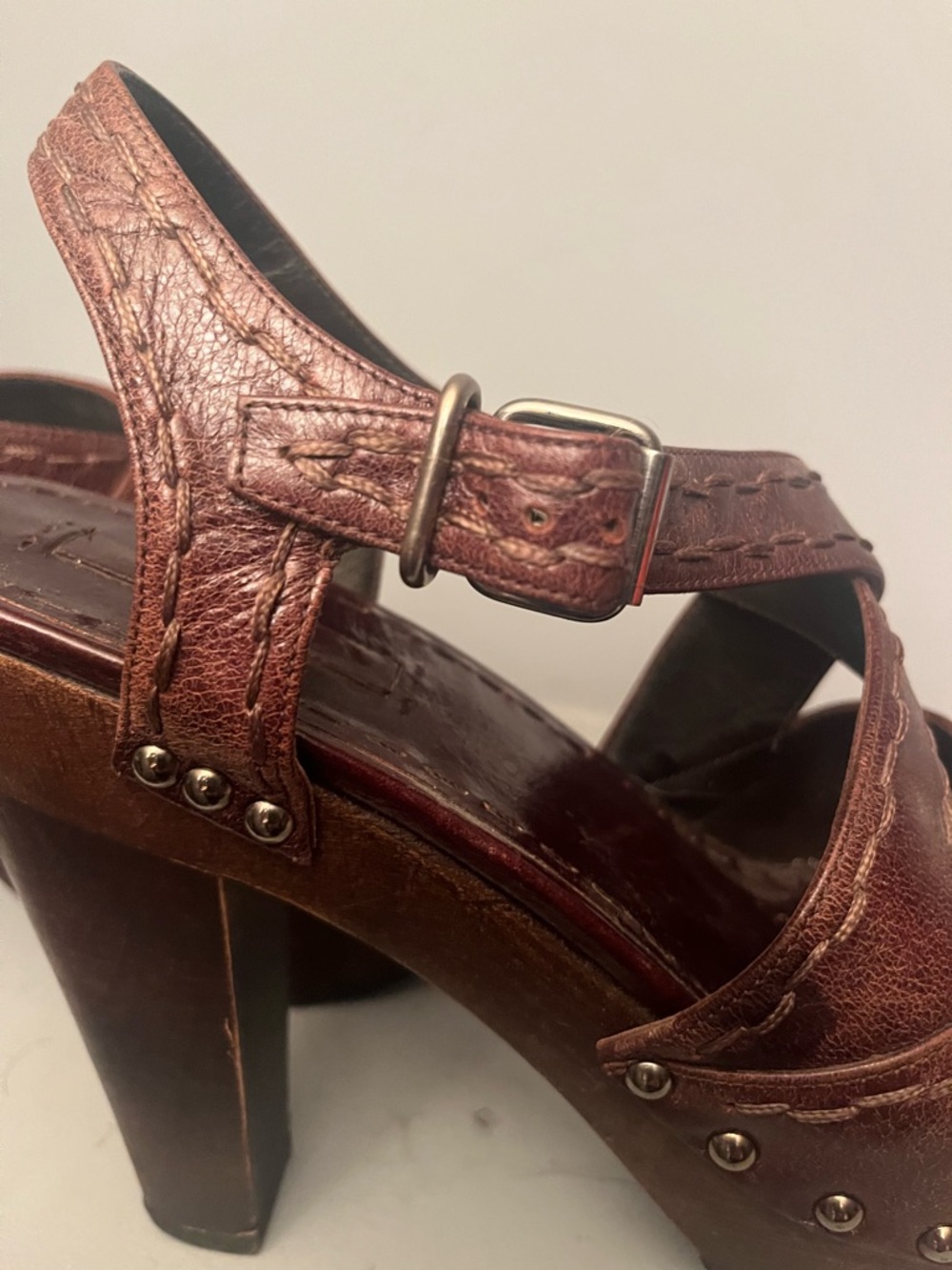 Prada Wooden Sandals - size 40 - Picture 6 of 8